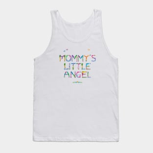 Mommy's little angel - tropical word art Tank Top